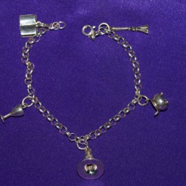 Witches Charm Silver Bracelet